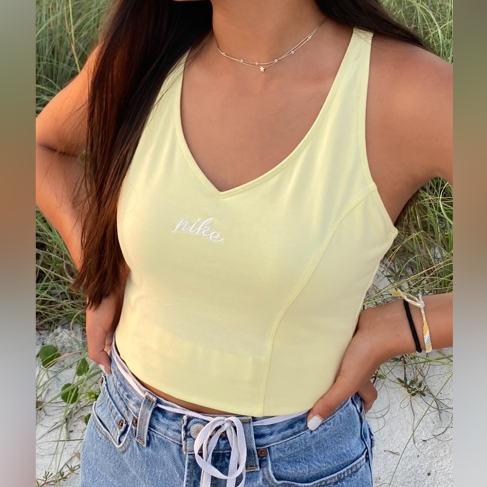 Vintage Nike Yellow Tennis Tee